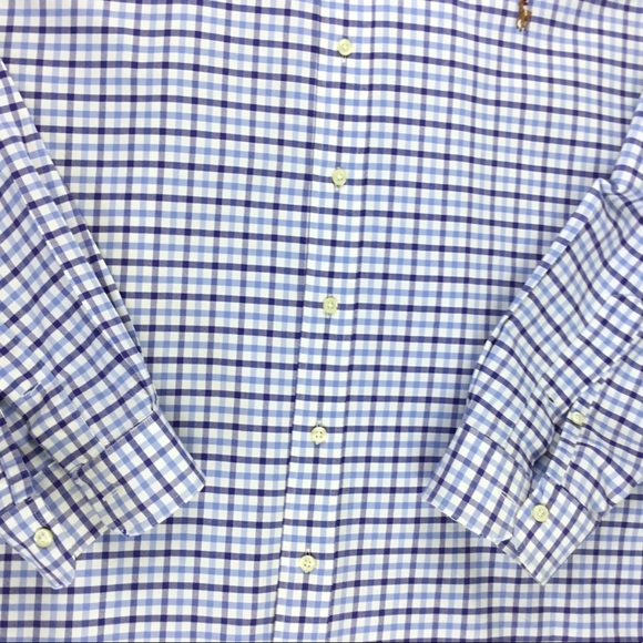 𝅺Ralph Lauren Cotton Button Down Long Sleeve Plaid. Sz XLT - Picture 4 of 5